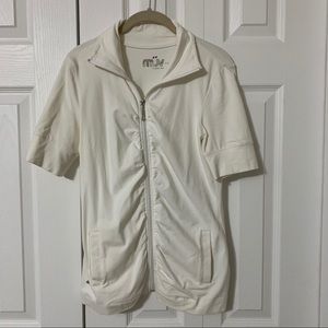 2/$30 short sleeved zip up cardigan